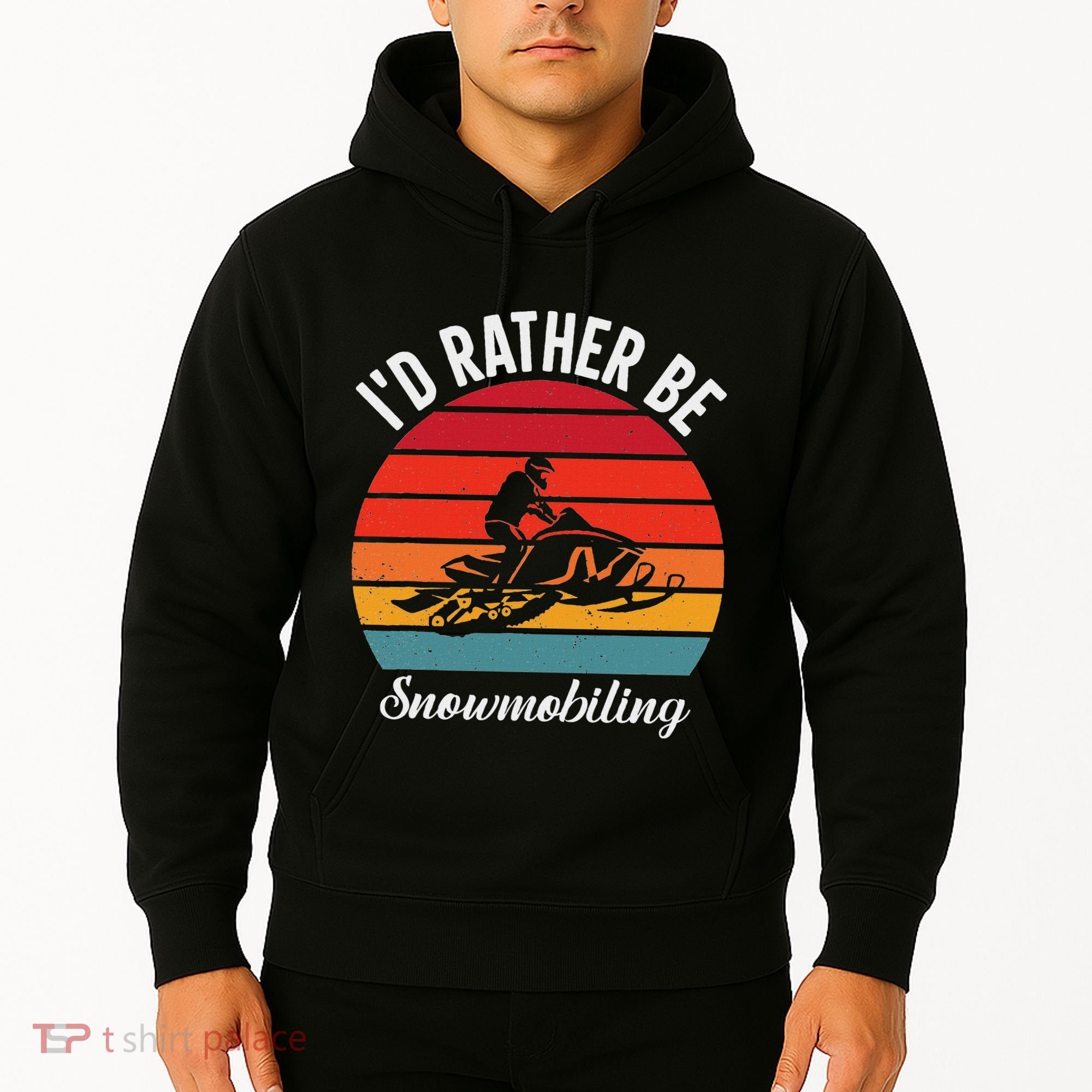 Snowmobile Art Snow Mobile Snowmobiling Hoodie