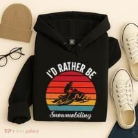 Snowmobile Art Snow Mobile Snowmobiling Hoodie thumb 4