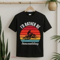 Snowmobile Art Snow Mobile Snowmobiling T-Shirt thumb 2