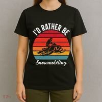 Snowmobile Art Snow Mobile Snowmobiling T-Shirt thumb 4