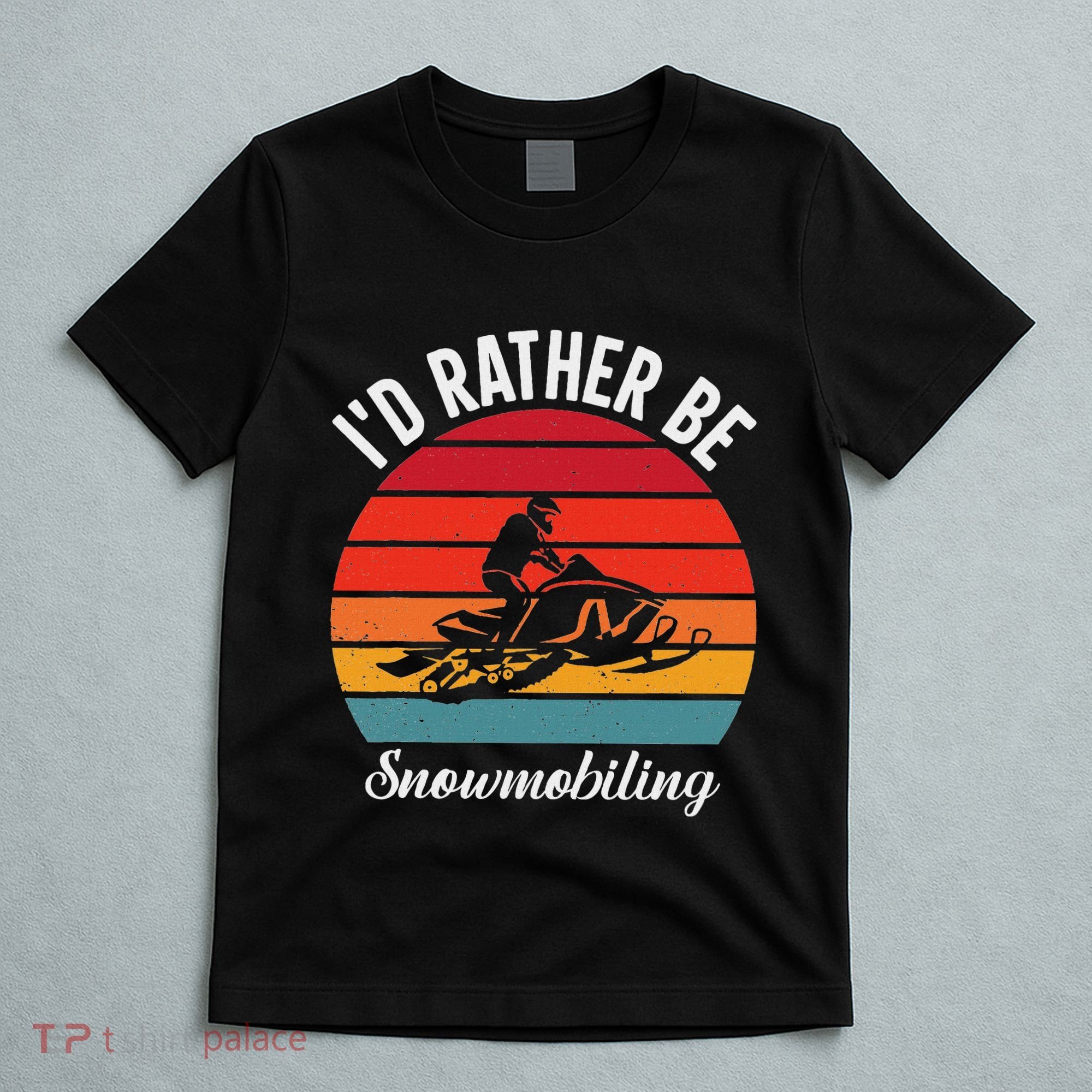 Snowmobile Art Snow Mobile Snowmobiling T-Shirt
