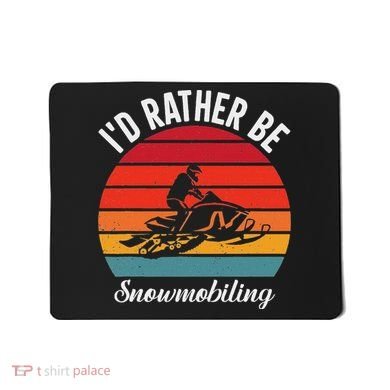 Snowmobile Art Snow Mobile Snowmobiling Mousepad