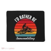 Snowmobile Art Snow Mobile Snowmobiling Mousepad thumb 0