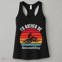 Snowmobile Art Snow Mobile Snowmobiling Women's Tank Top thumb 3