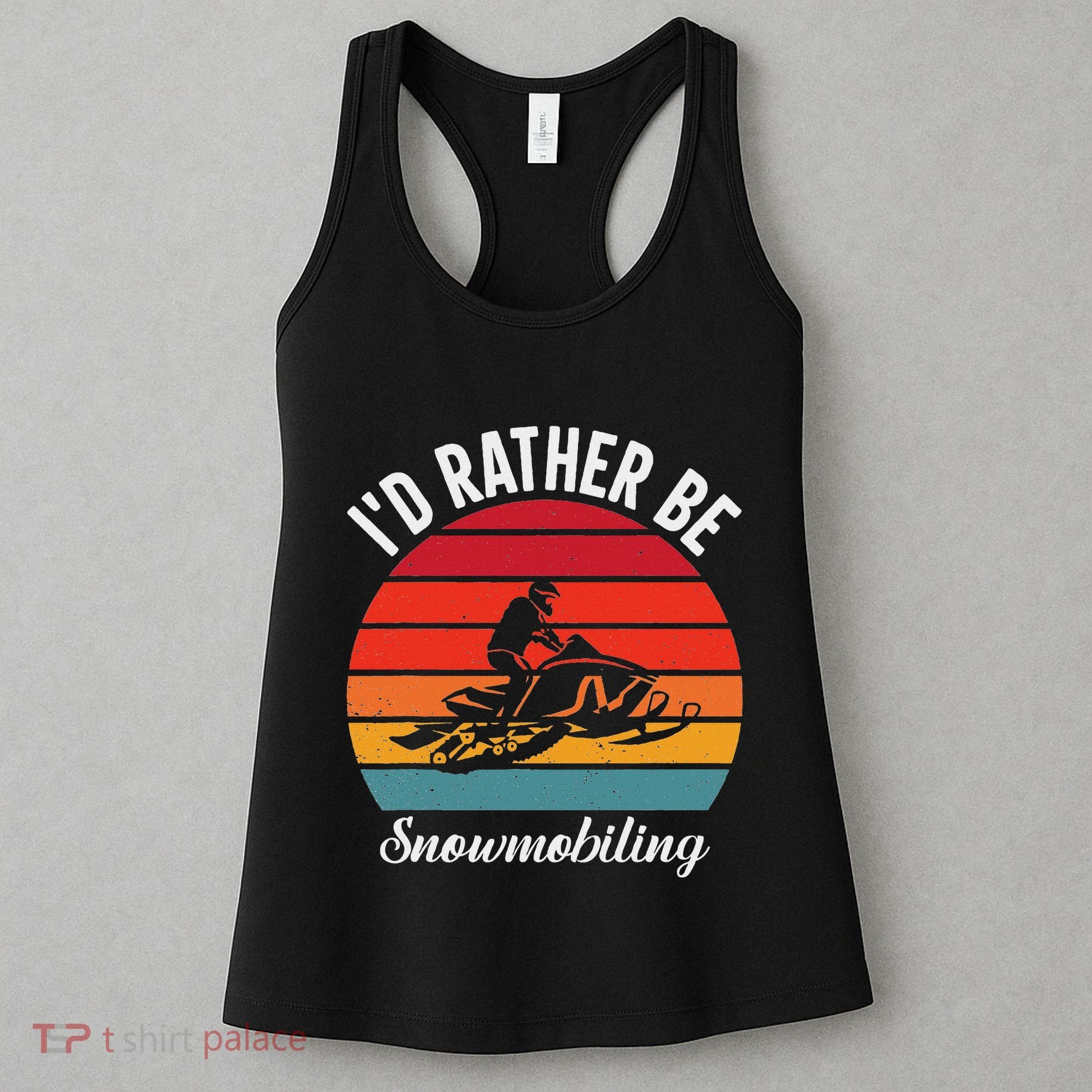 Snowmobile Art Snow Mobile Snowmobiling Women's Tank Top