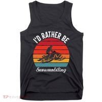 Snowmobile Art Snow Mobile Snowmobiling Tank Top thumb 0