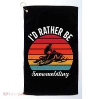 Snowmobile Art Snow Mobile Snowmobiling Golf Towel thumb 0