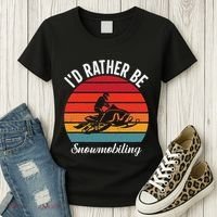Snowmobile Art Snow Mobile Snowmobiling Women's T-Shirt thumb 3