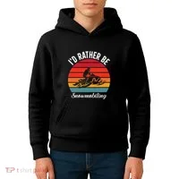 Snowmobile Art Snow Mobile Snowmobiling Kids Hoodie thumb 4