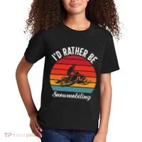 Snowmobile Art Snow Mobile Snowmobiling Kids T-Shirt thumb 2
