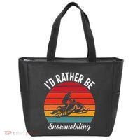 Snowmobile Art Snow Mobile Snowmobiling Tote Bag thumb 0