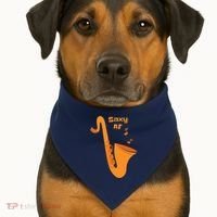Saxy AF USA-Made Doggie Bandana thumb 1