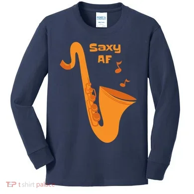 Saxy AF Kids Long Sleeve Shirt