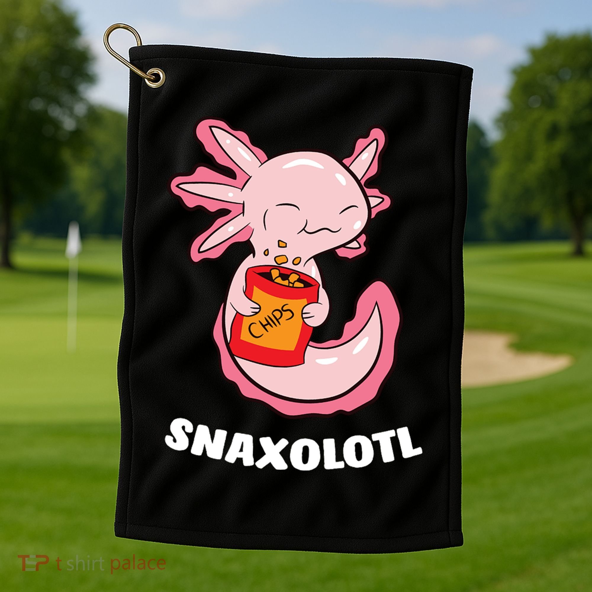 Snaxolotl Axolotls Golf Towel
