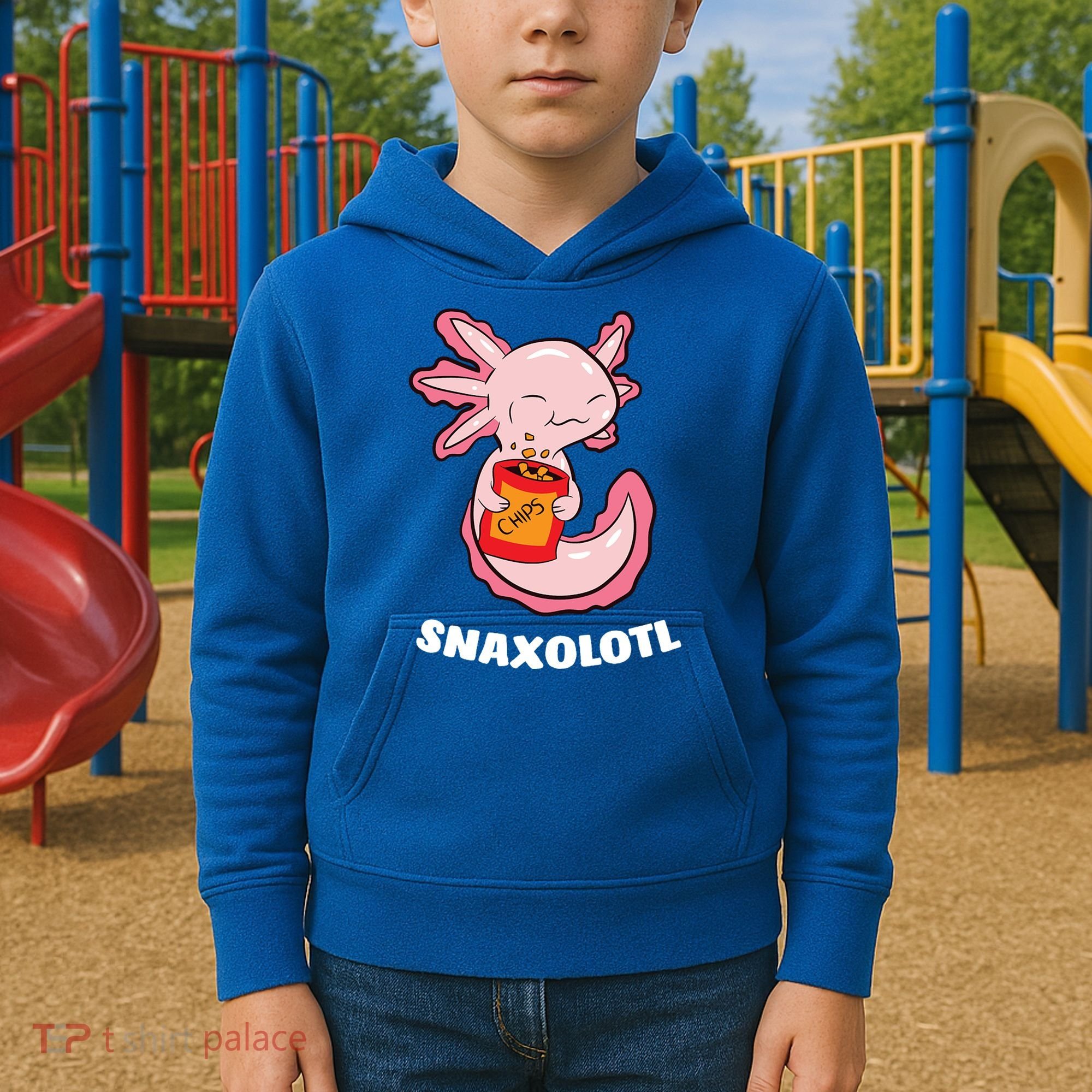 Snaxolotl Axolotls Kids Hoodie