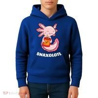 Snaxolotl Axolotls Kids Hoodie thumb 4