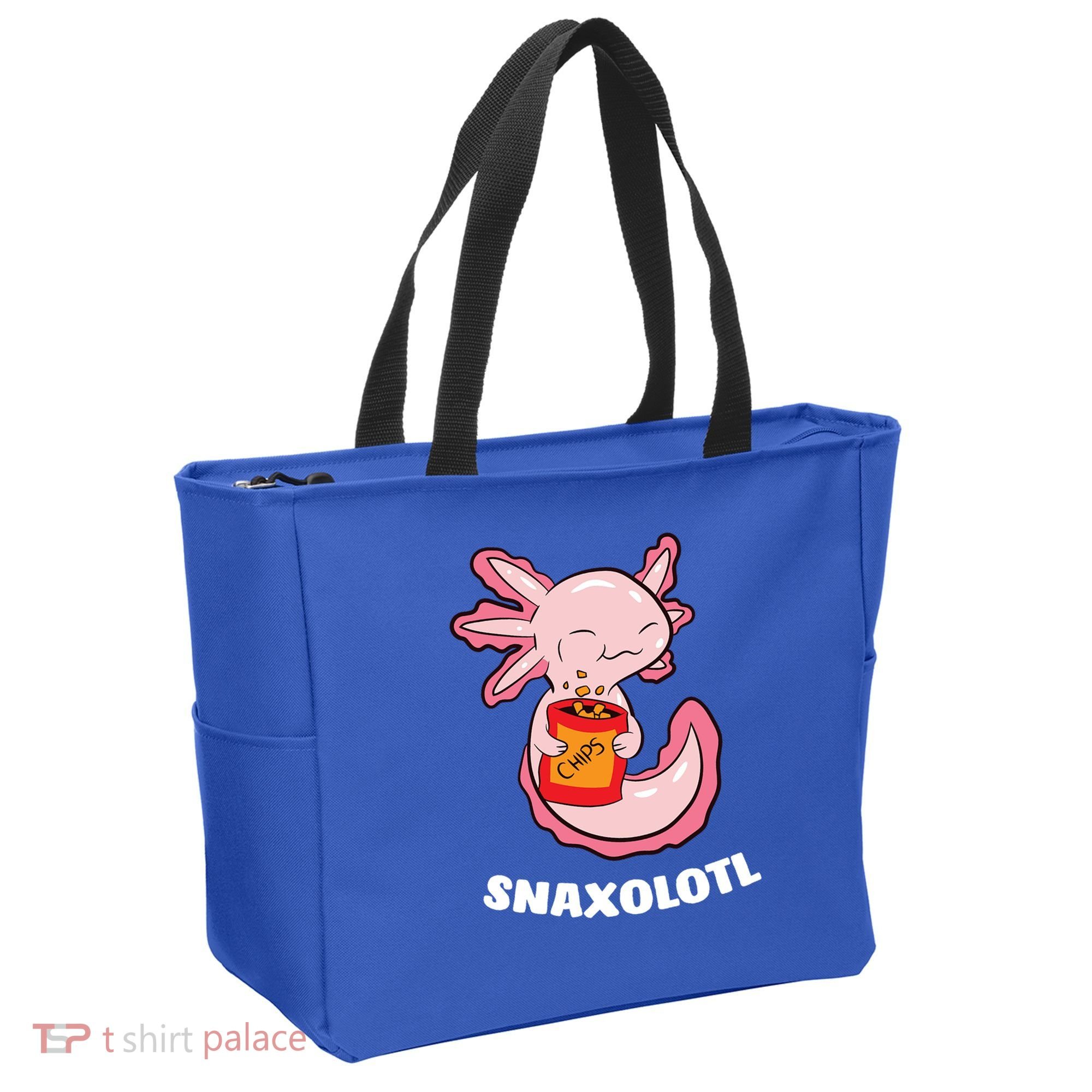 Snaxolotl Axolotls Tote Bag