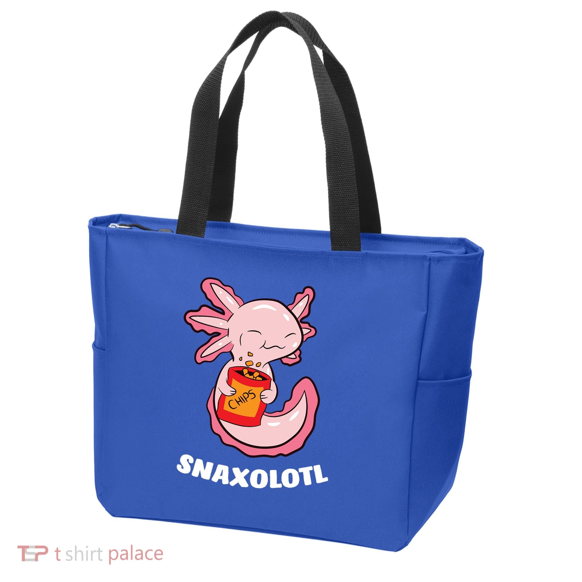 Snaxolotl Axolotls Tote Bag