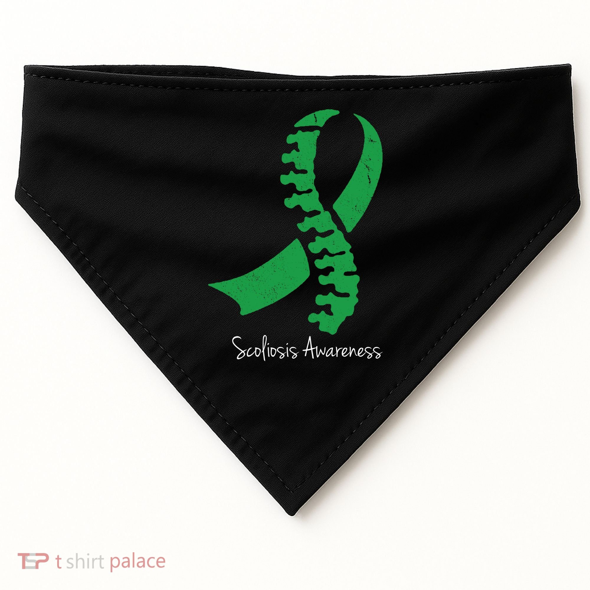 Scoliosis Awareness USA-Made Doggie Bandana