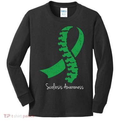 Scoliosis Awareness Kids Long Sleeve Shirt