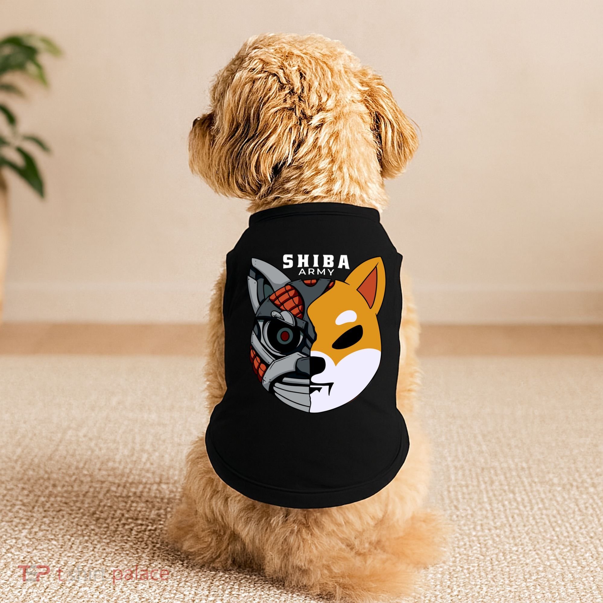 Shiba Army Doggie Tank