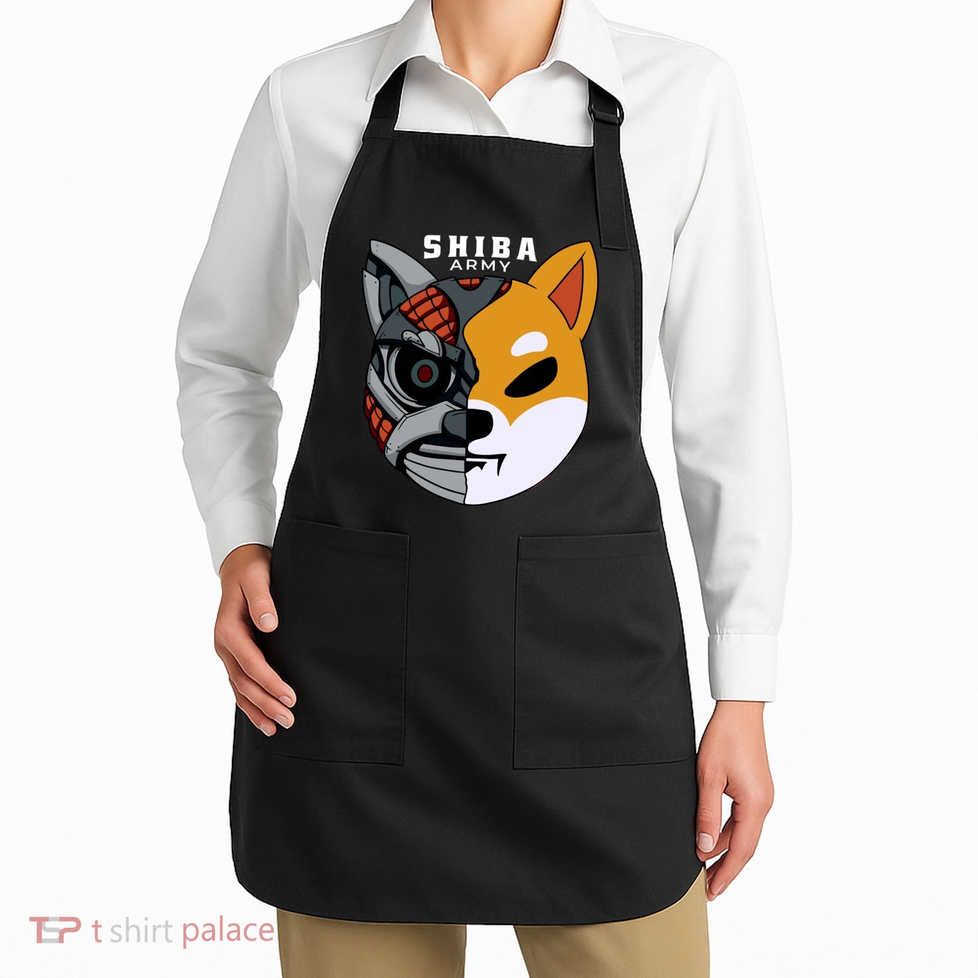 Shiba Army Apron