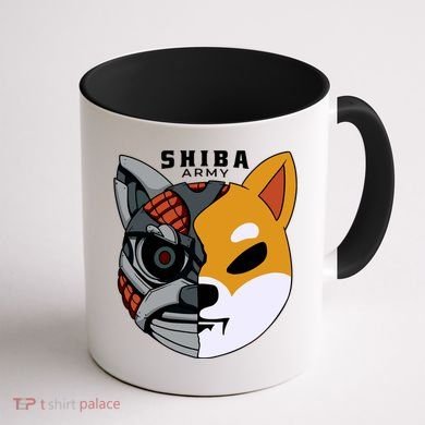 Shiba Army Coffee Mug back