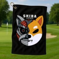 Shiba Army Golf Towel thumb 1