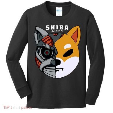 Shiba Army Kids Long Sleeve Shirt