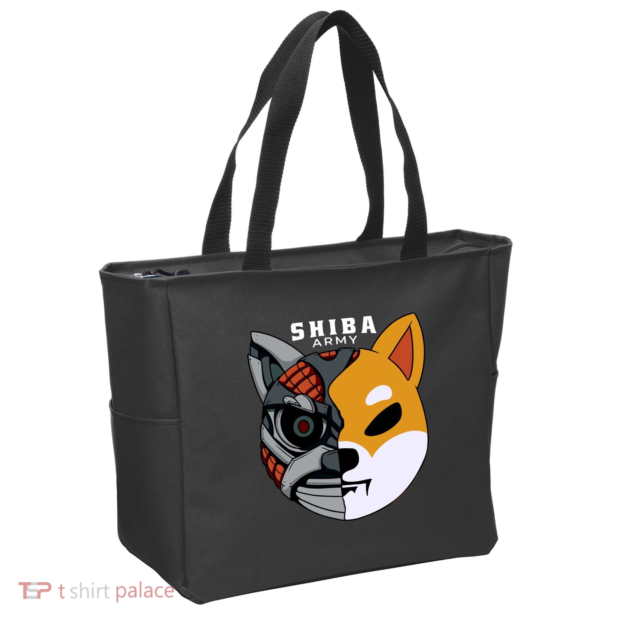 Shiba Army Tote Bag