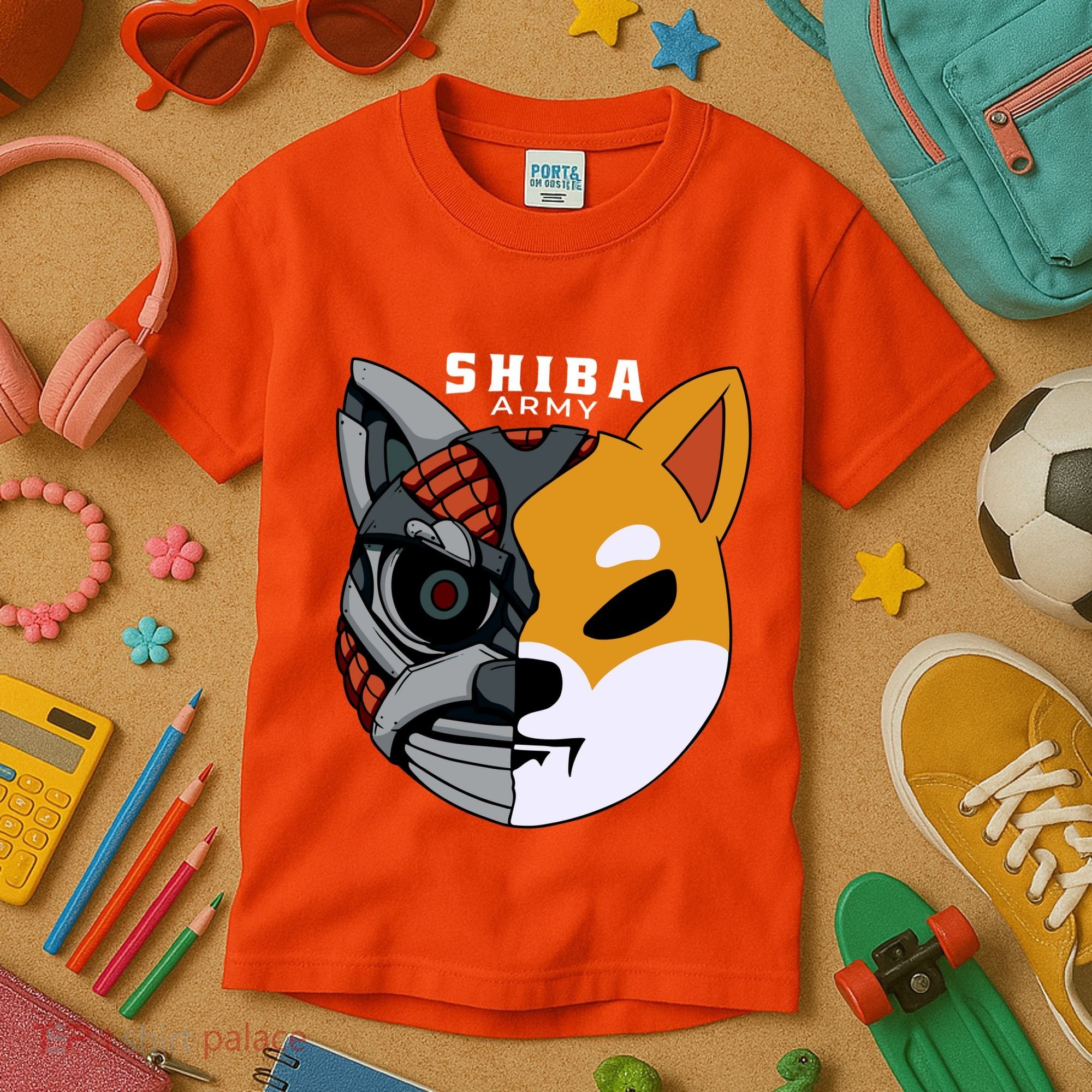 Shiba Army Kids T-Shirt