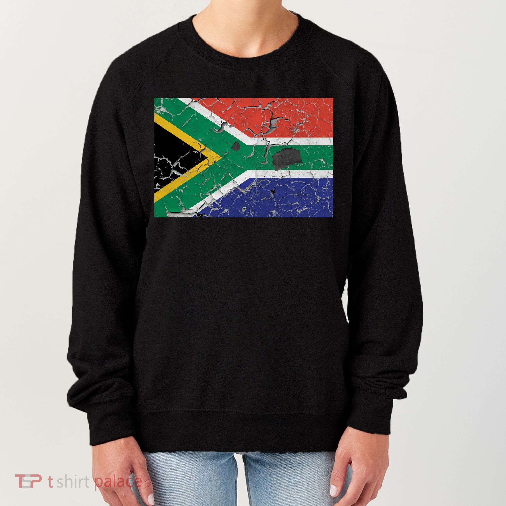 South Africa Stone Flag Women's Sweatshirt