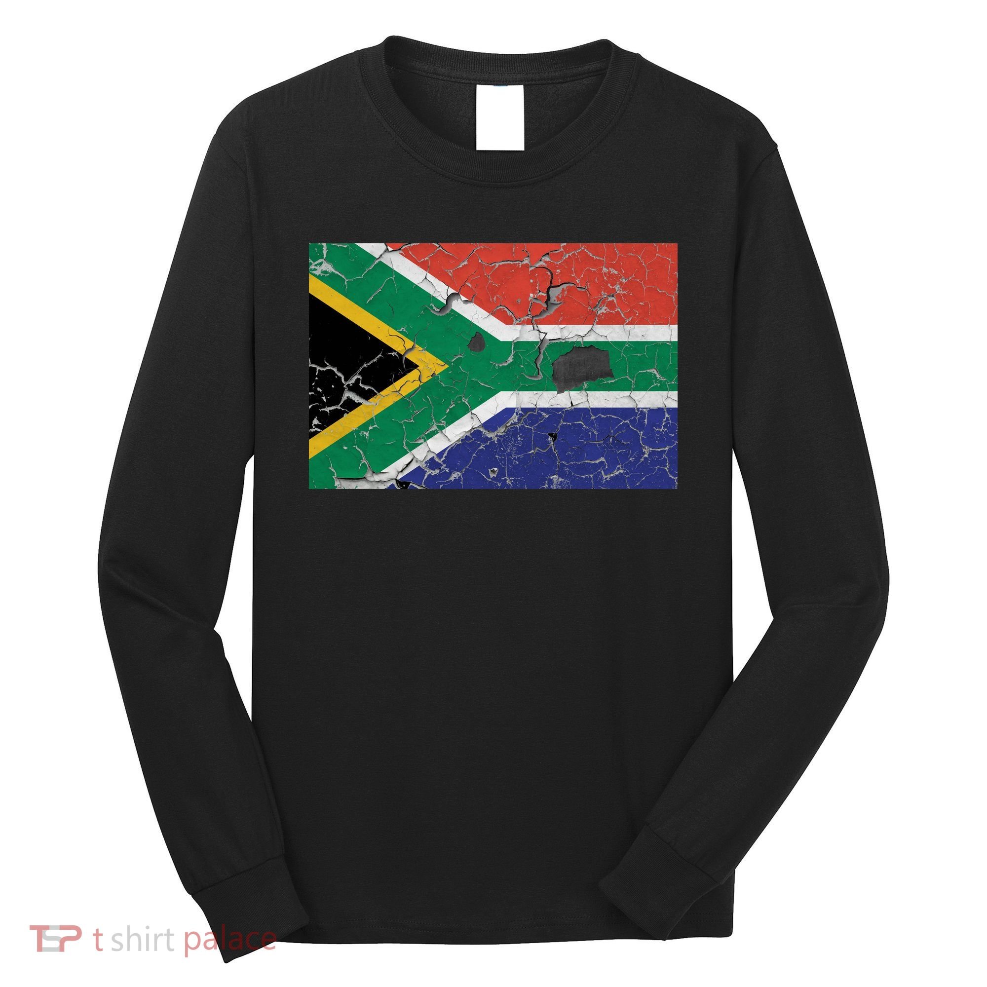 South Africa Stone Flag Long Sleeve Shirt