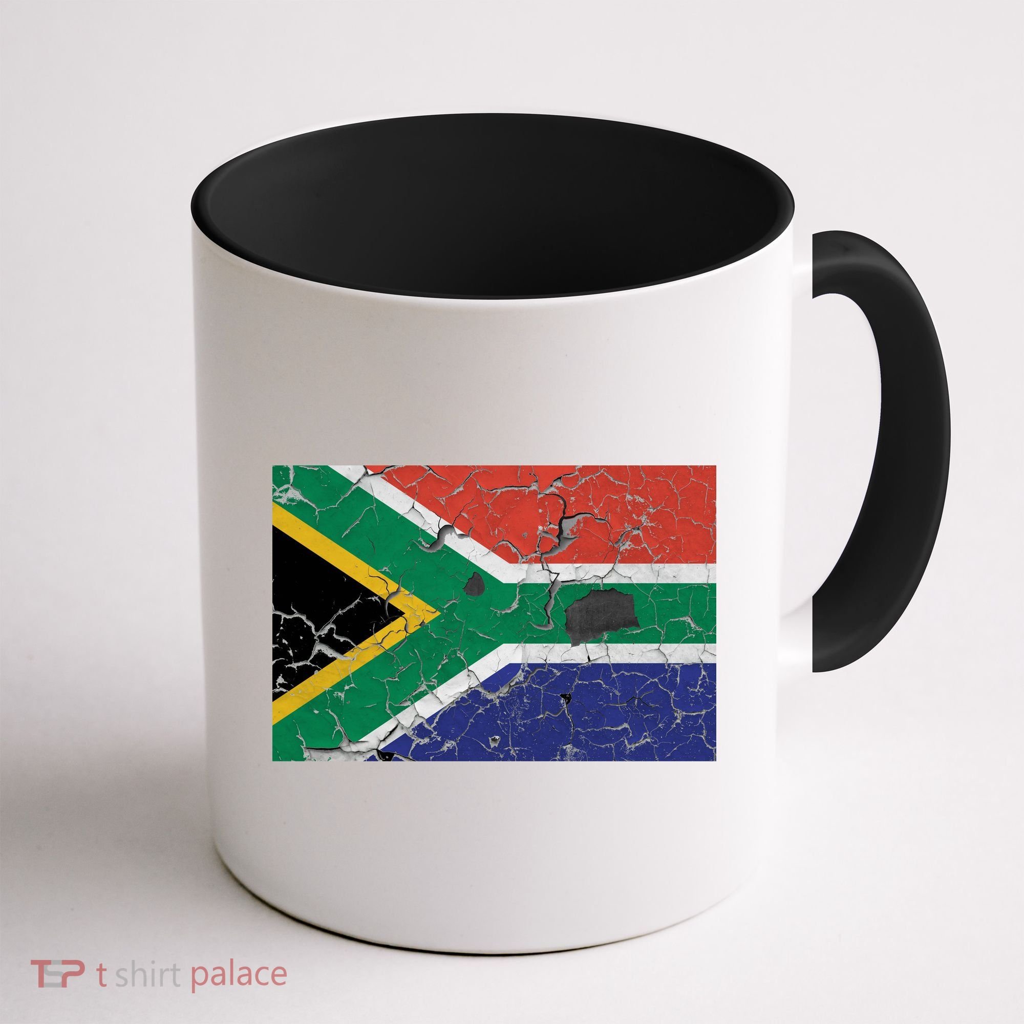 South Africa Stone Flag Coffee Mug