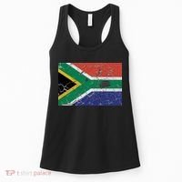 South Africa Stone Flag Women's Tank Top thumb 0