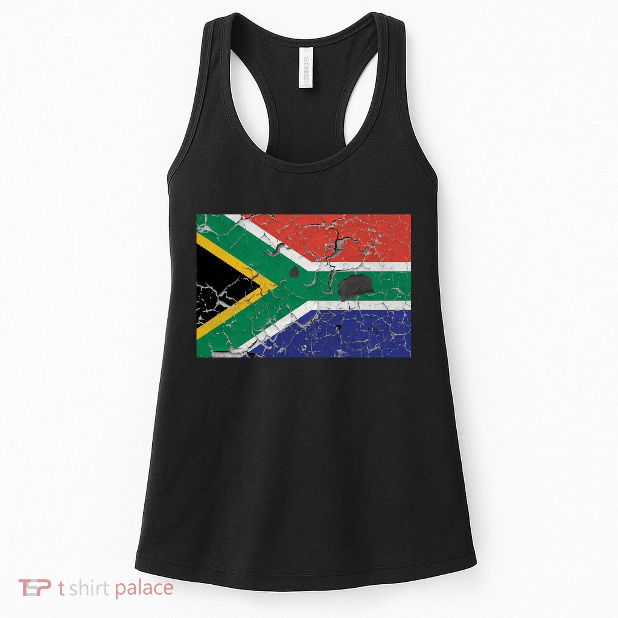 South Africa Stone Flag Women's Tank Top