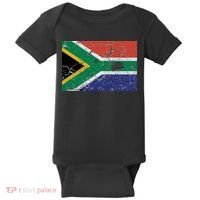 South Africa Stone Flag Baby Bodysuit thumb 0