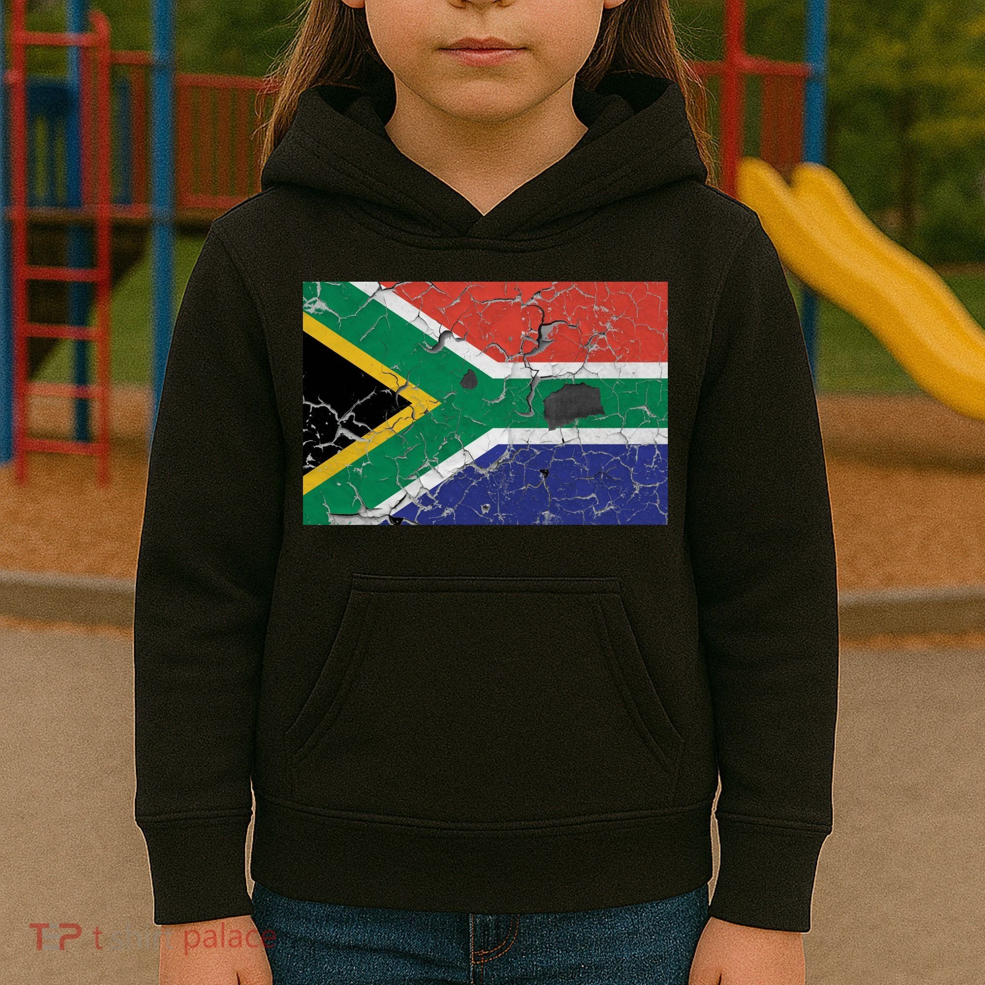South Africa Stone Flag Kids Hoodie