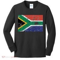 South Africa Stone Flag Kids Long Sleeve Shirt thumb 0