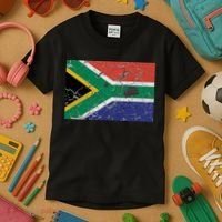 South Africa Stone Flag Kids T-Shirt thumb 3