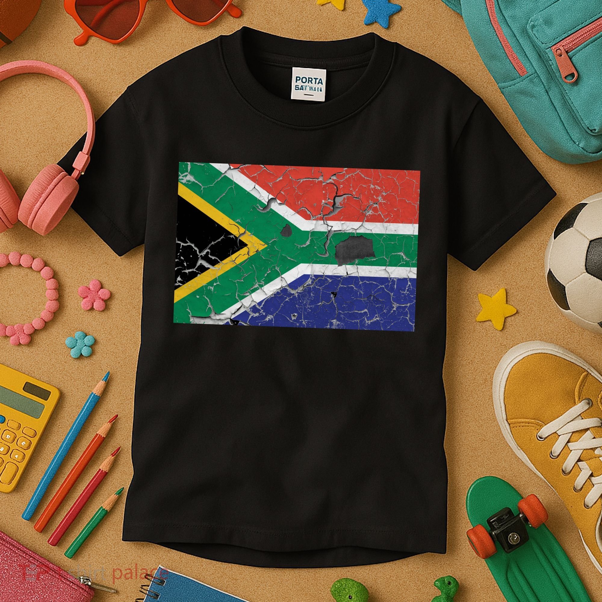 South Africa Stone Flag Kids T-Shirt