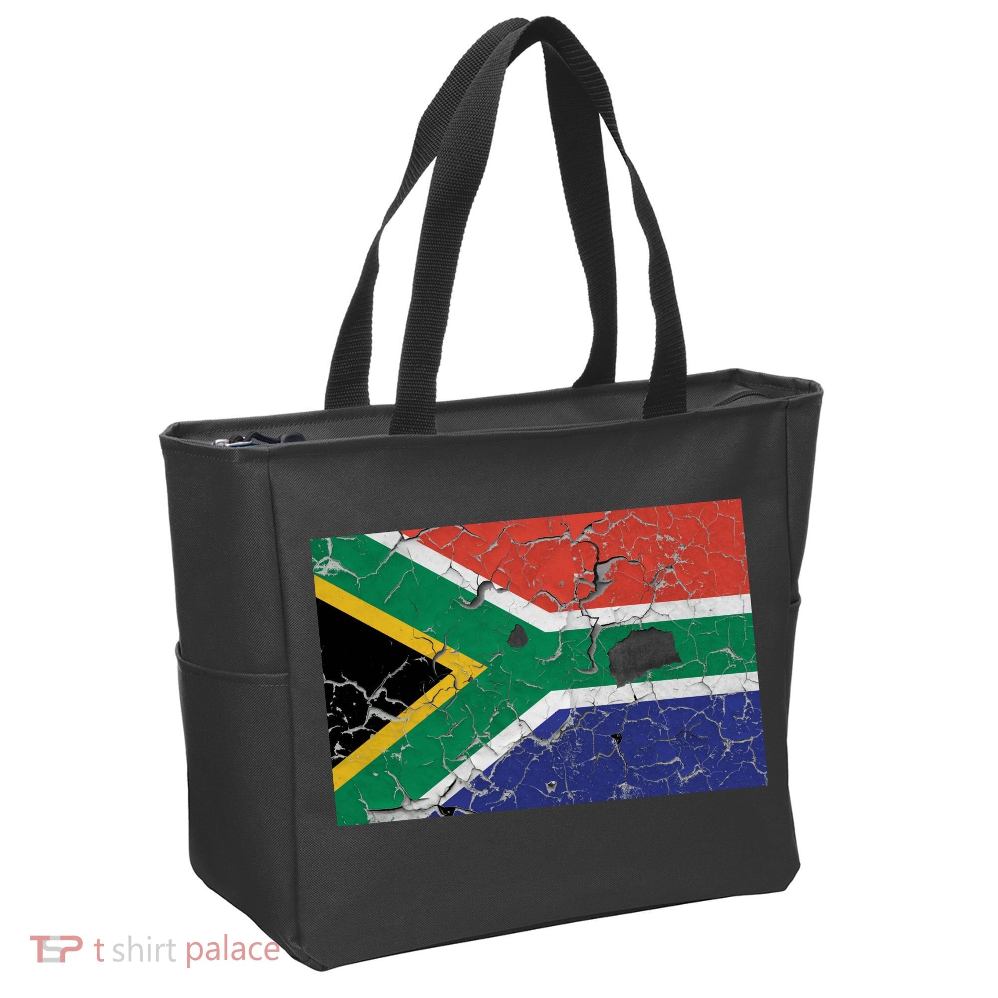 South Africa Stone Flag Tote Bag