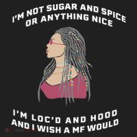 Sugar And Spice I'm Loc'd And Hood Funny Beanie thumb 2