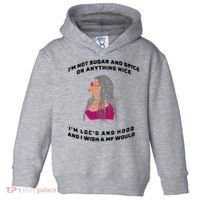 Sugar And Spice I'm Loc'd And Hood Funny Toddler Hoodie thumb 0