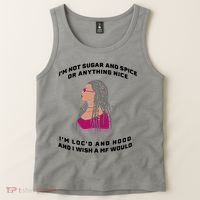 Sugar And Spice I'm Loc'd And Hood Funny Tank Top thumb 2