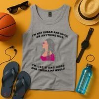 Sugar And Spice I'm Loc'd And Hood Funny Tank Top thumb 4