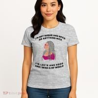 Sugar And Spice I'm Loc'd And Hood Funny Women's T-Shirt thumb 4
