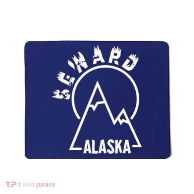 Seward Alaska State / Vintage Mountain Design Seward, AK Mousepad