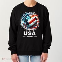 Soccer Apparel Soccer Player American Flag Cup Soccer 2026 Women's Sweatshirt thumb 0