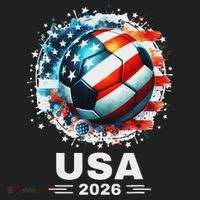 Soccer Apparel Soccer Player American Flag Cup Soccer 2026 Women's Sweatshirt thumb 2